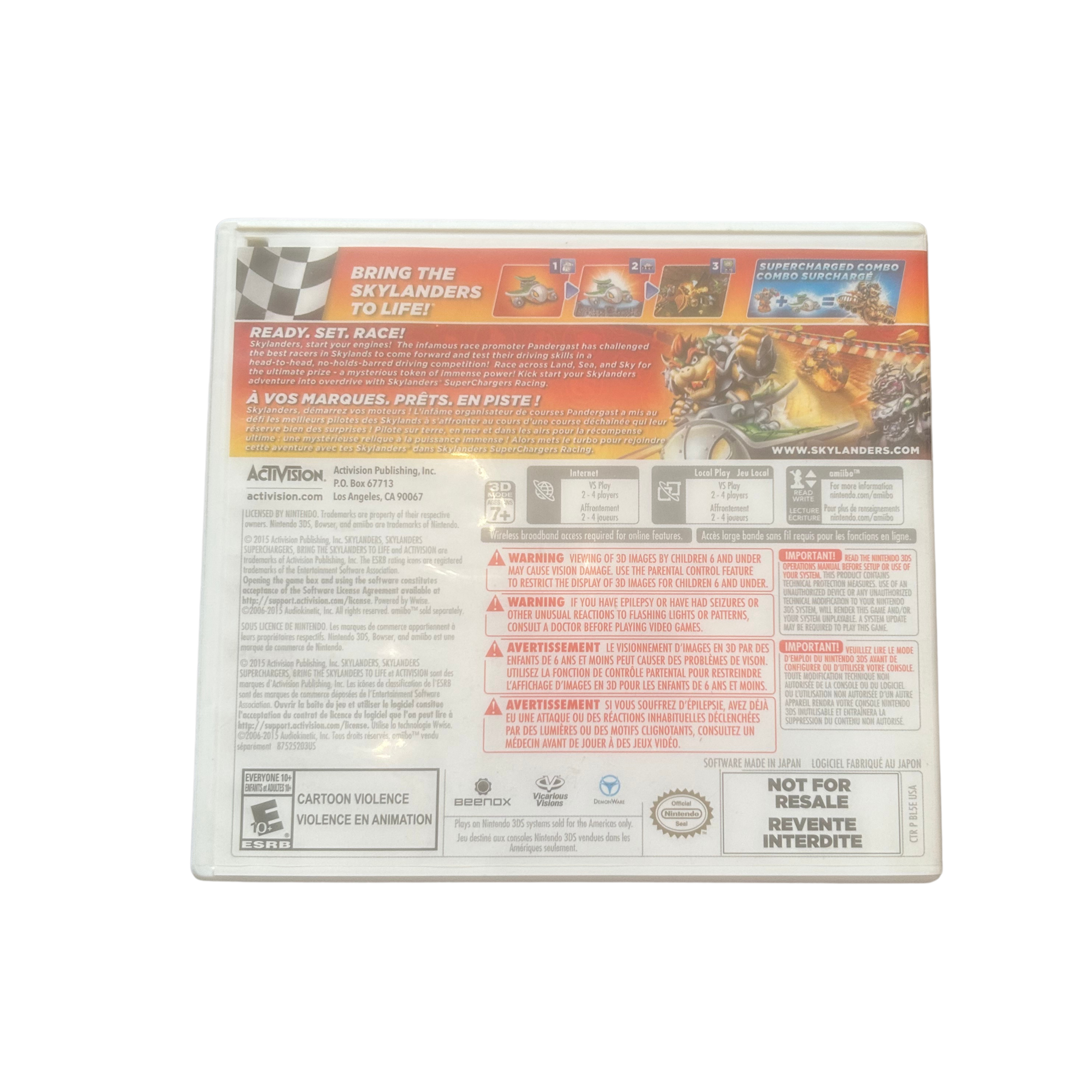 Skylanders Superchargers Racing 3ds (USA VERSION)