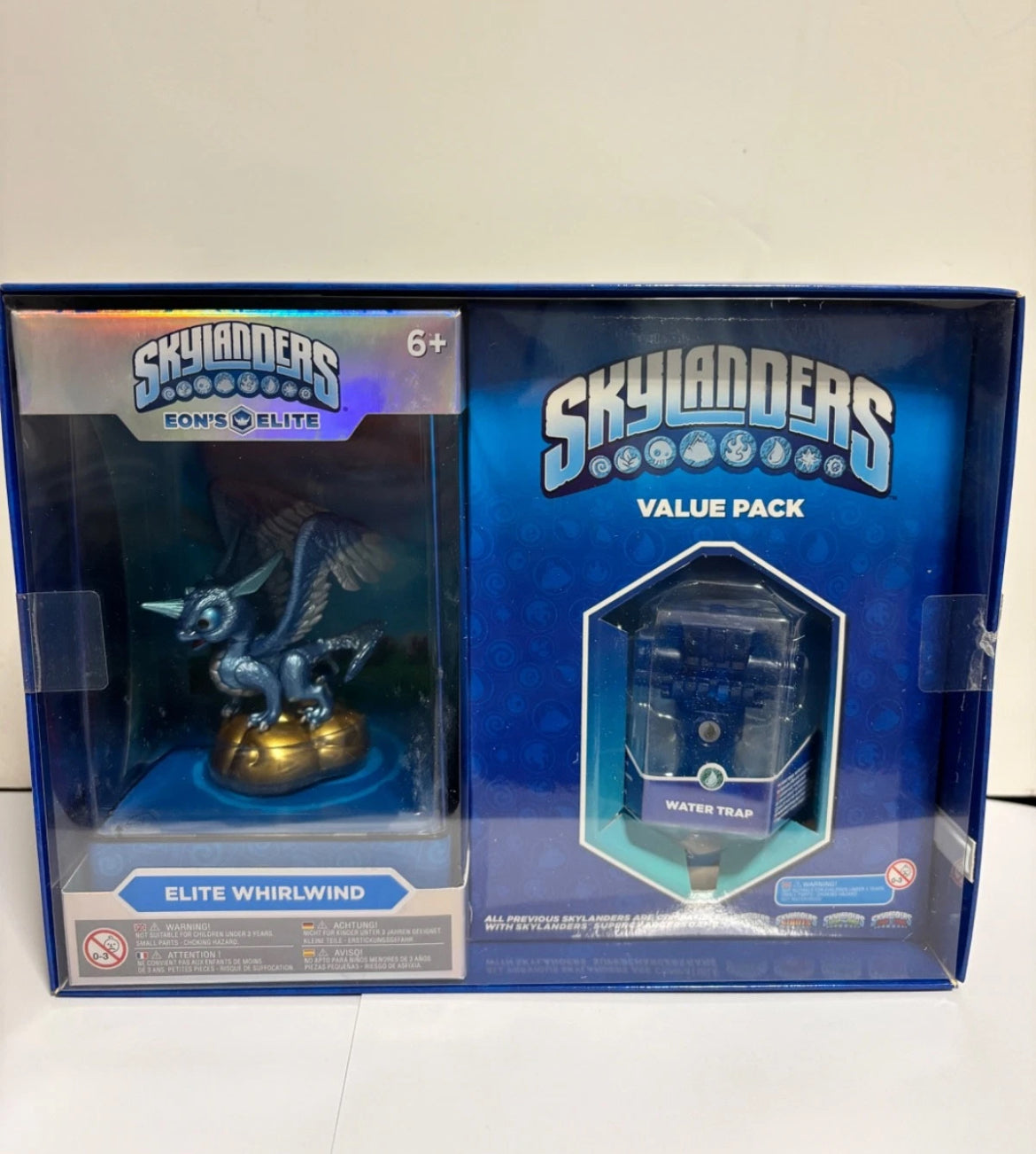Skylander: Eons Elite Whirlwind + Water Trap Value Pack New