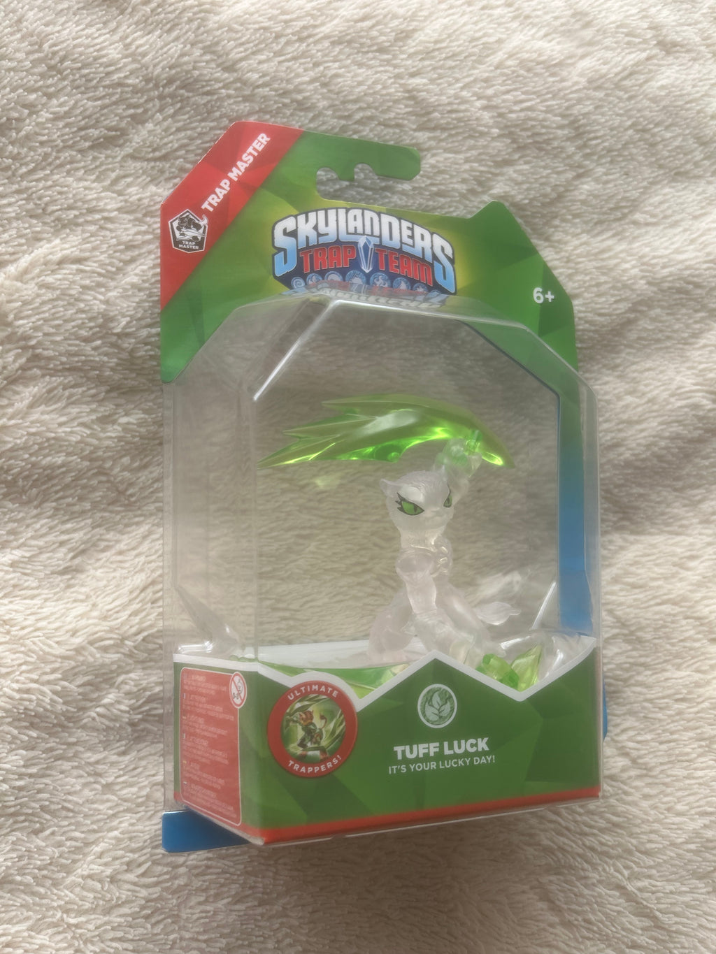 Skylanders Trap Team Rare Crystal Clear Tuff Luck Chase Varient BNIB