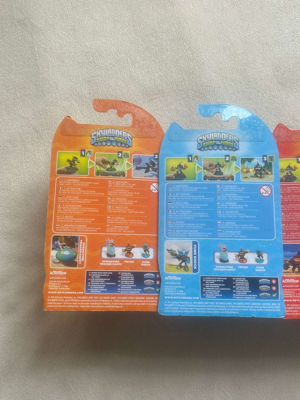Skylanders Swap Force Spring Edition Bundle BNIB Springtime Trigger Happy Punk Shock Fryno New Boxed Trio