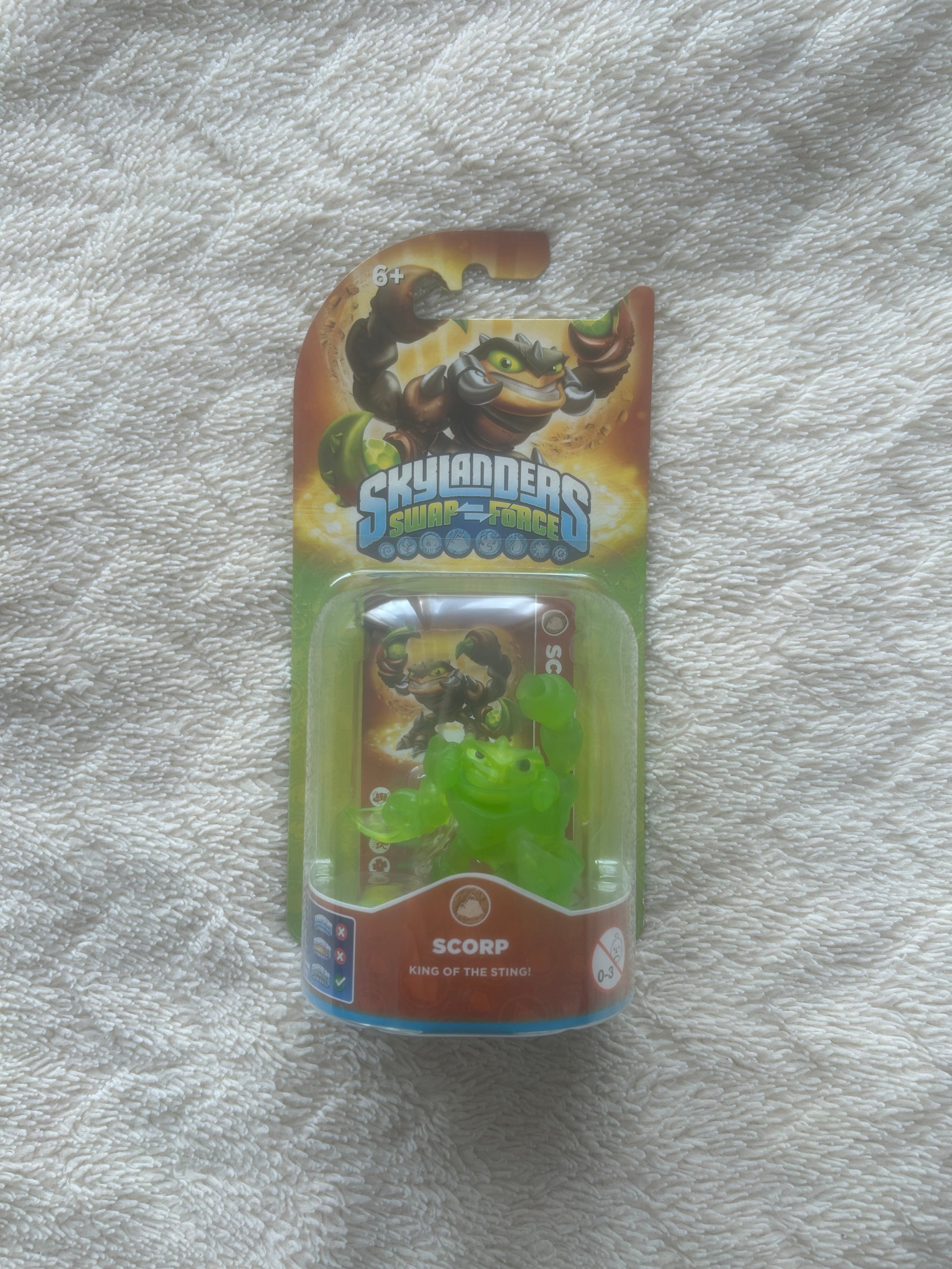 Skylanders Swap Force Rare Clear Green Translucent Scorp Chase Variant BNIB