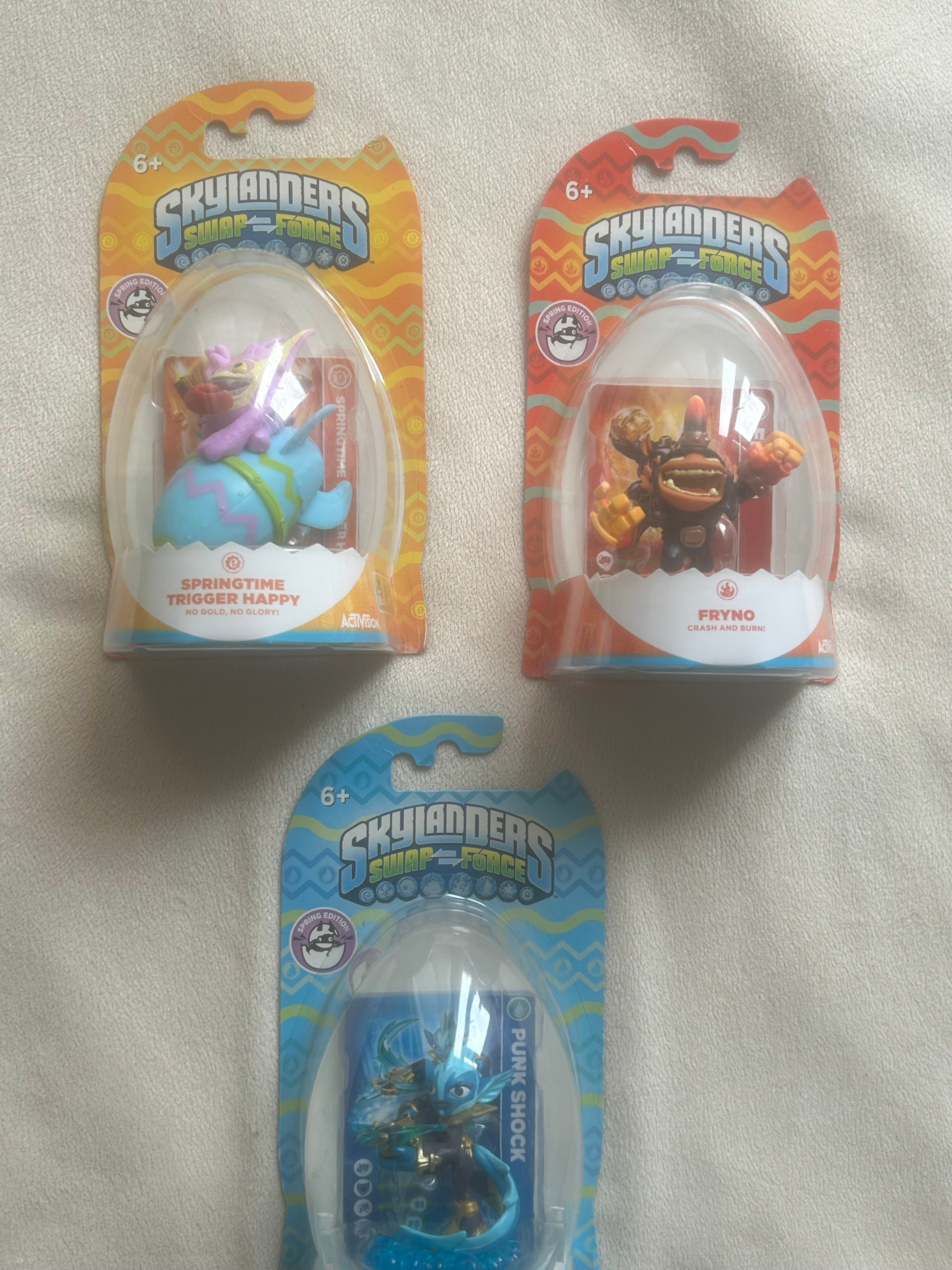 Skylanders Swap Force Spring Edition Bundle BNIB Springtime Trigger Happy Punk Shock Fryno New Boxed Trio