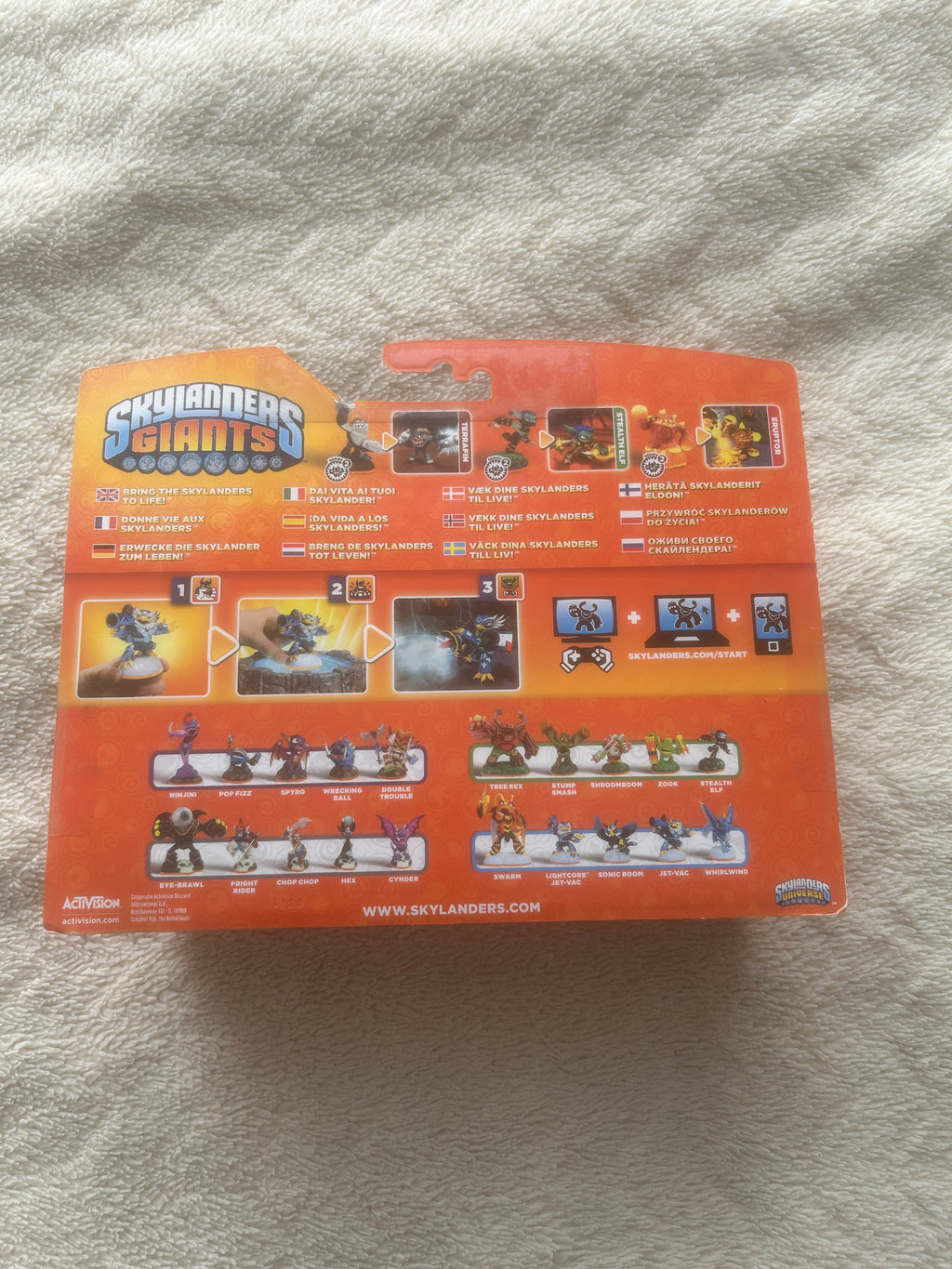 Skylanders Giants Rare Flocked Snow White Eruptor Chase Variant 3 Pack BNIB
