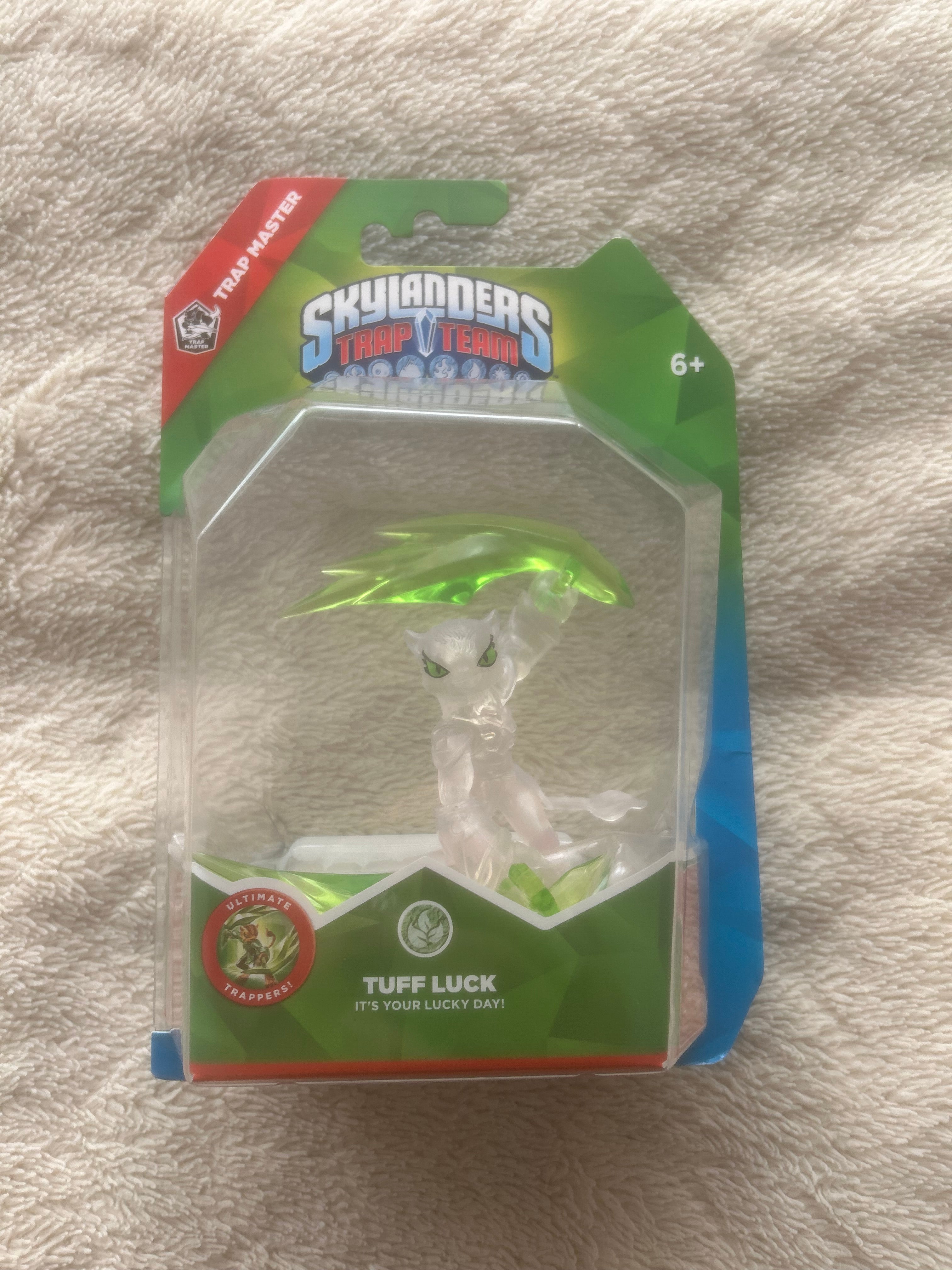 Skylanders Trap Team Rare Crystal Clear Tuff Luck Chase Varient BNIB