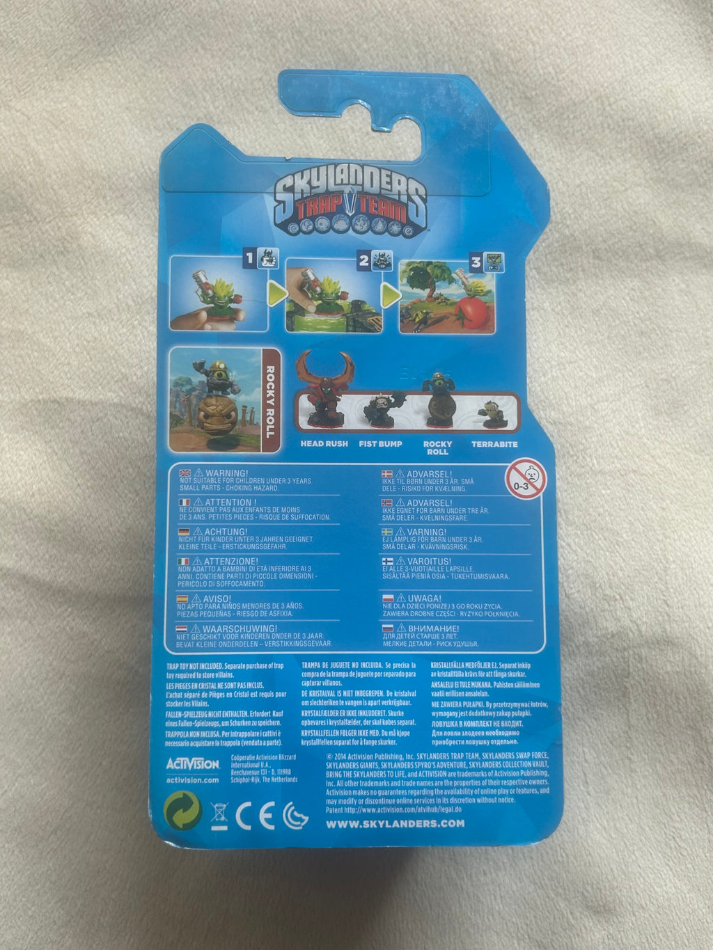 Skylanders Rocky Roll BNIB Trap Team Figure New Boxed