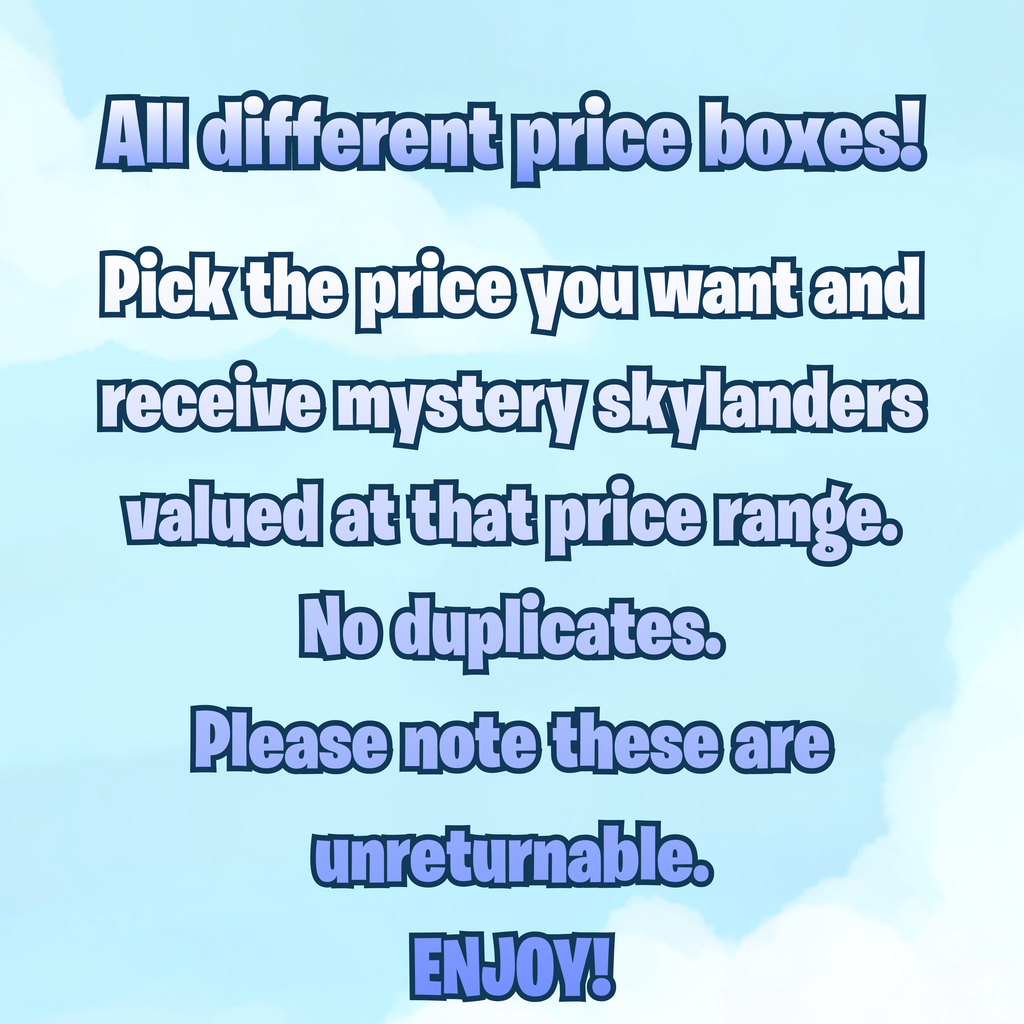 Skylanders Mystery Box