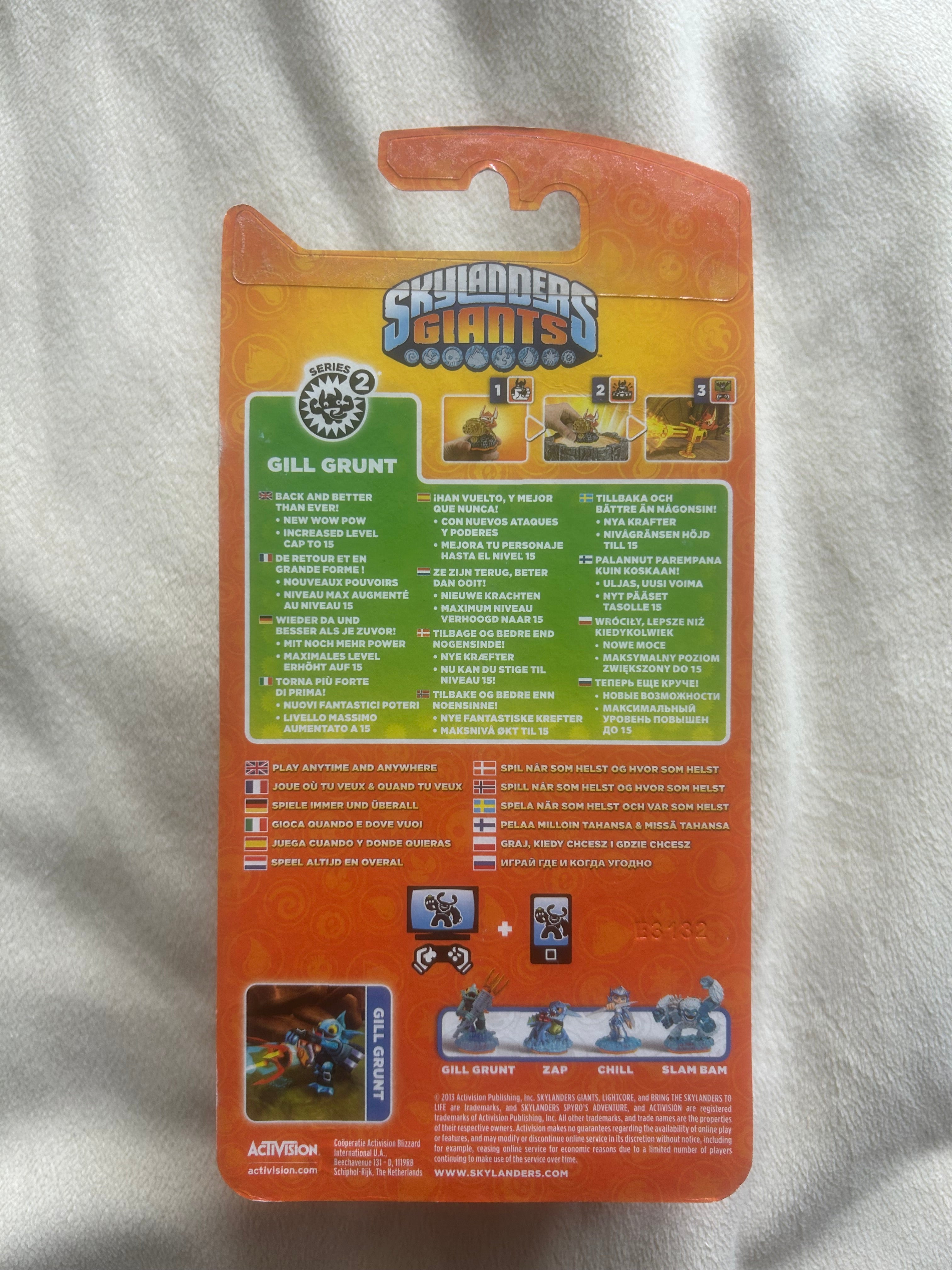 Skylanders Giants Metallic Green Gold Gill Grunt BNIB Rare Special Edition Figure