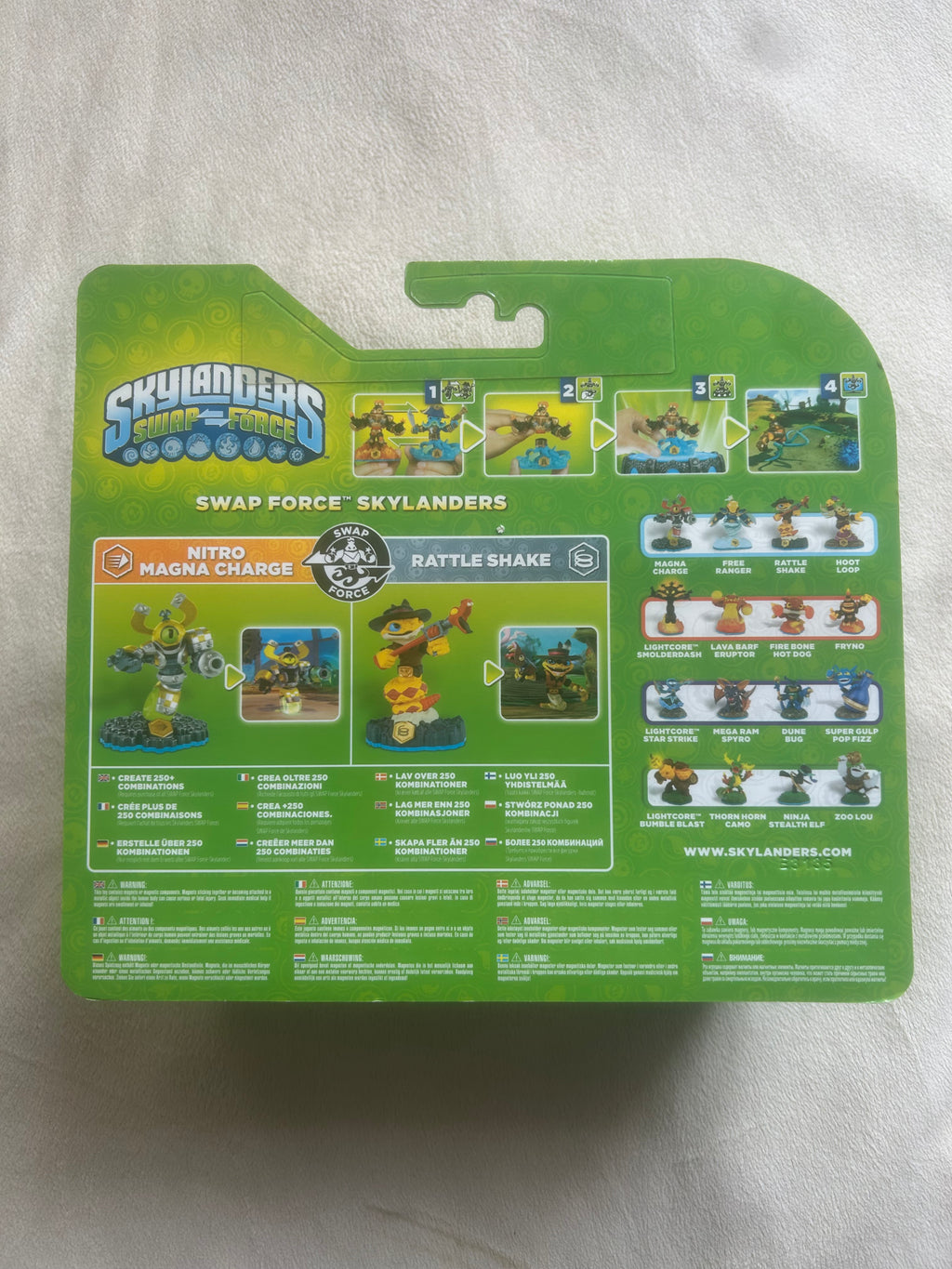 Skylanders Swap Force BNIB Rare twin pack Nitro Magna Charge Rattle shake