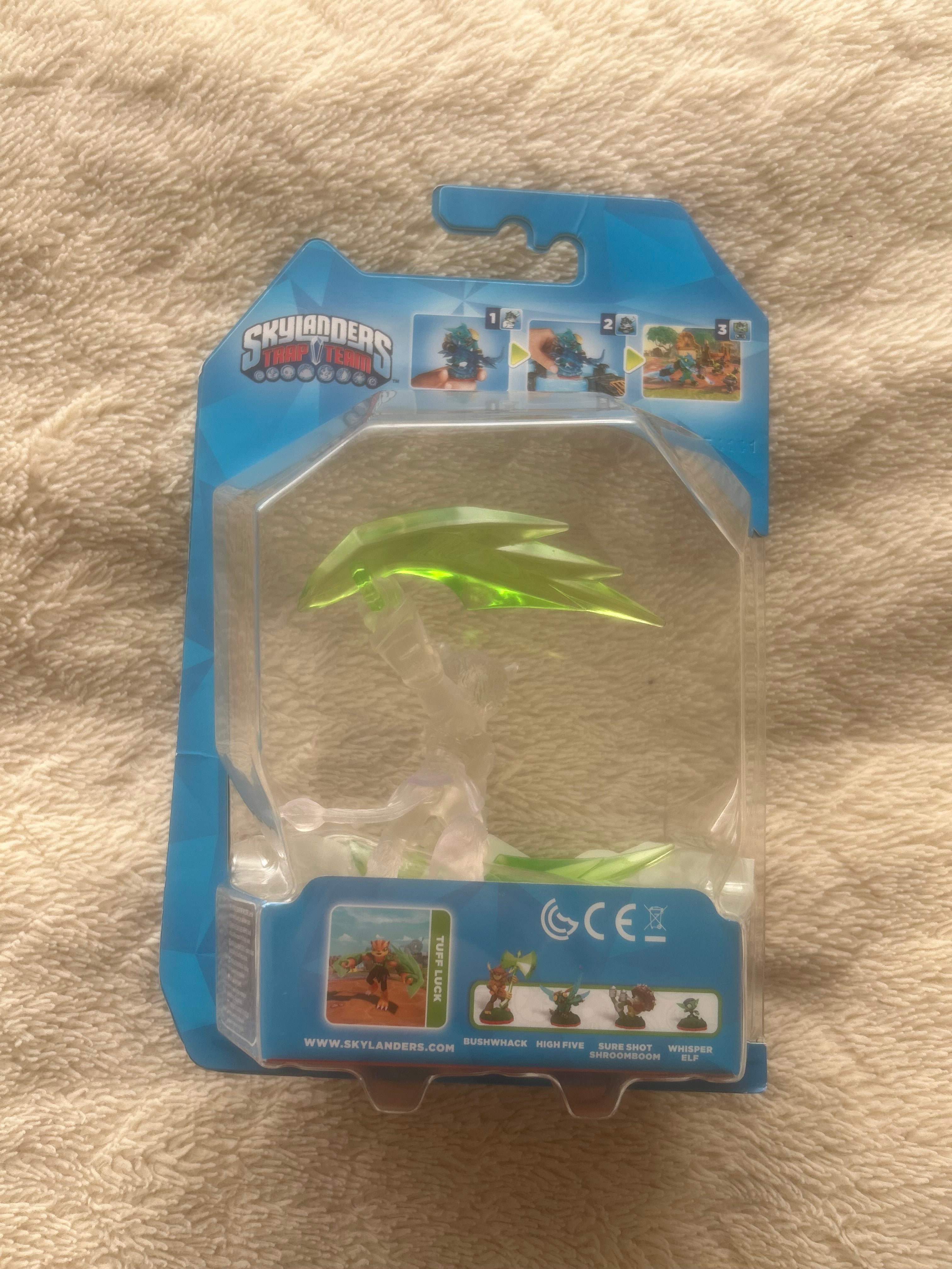 Skylanders Trap Team Rare Crystal Clear Tuff Luck Chase Varient BNIB
