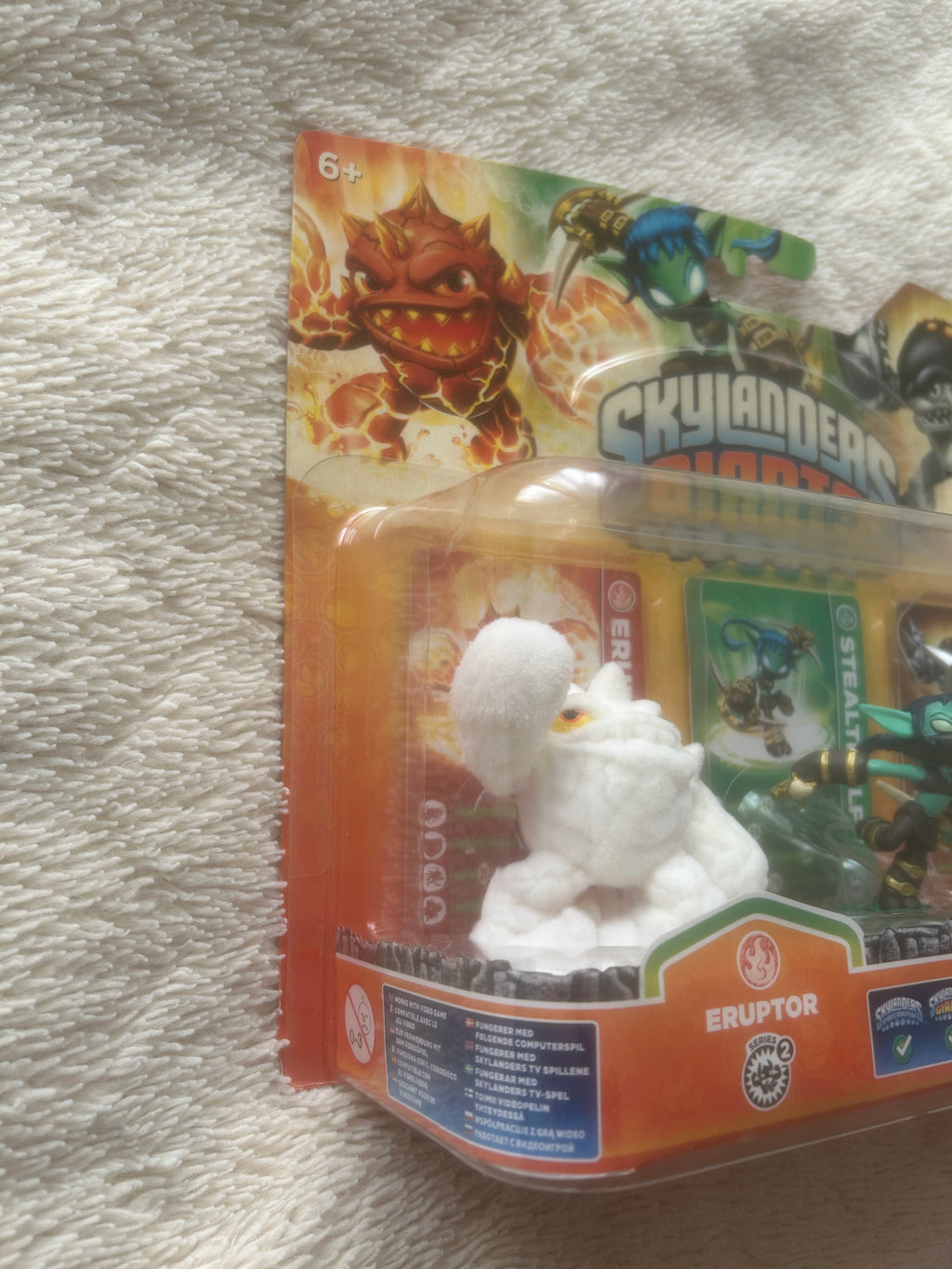 Skylanders Giants Rare Flocked Snow White Eruptor Chase Variant 3 Pack BNIB