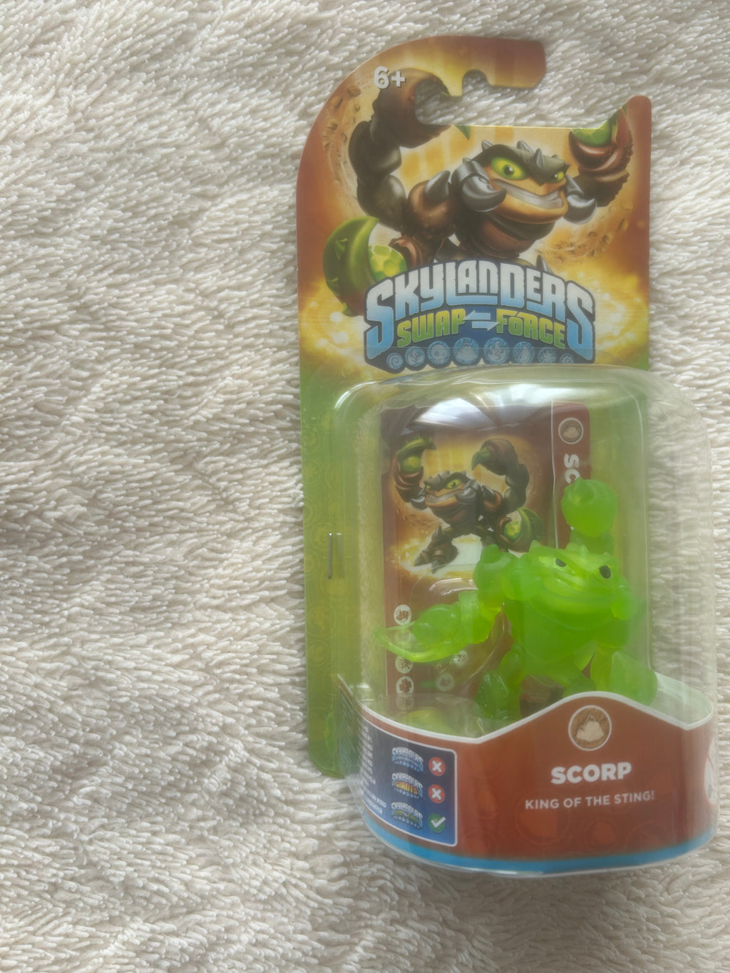 Skylanders Swap Force Rare Clear Green Translucent Scorp Chase Variant BNIB