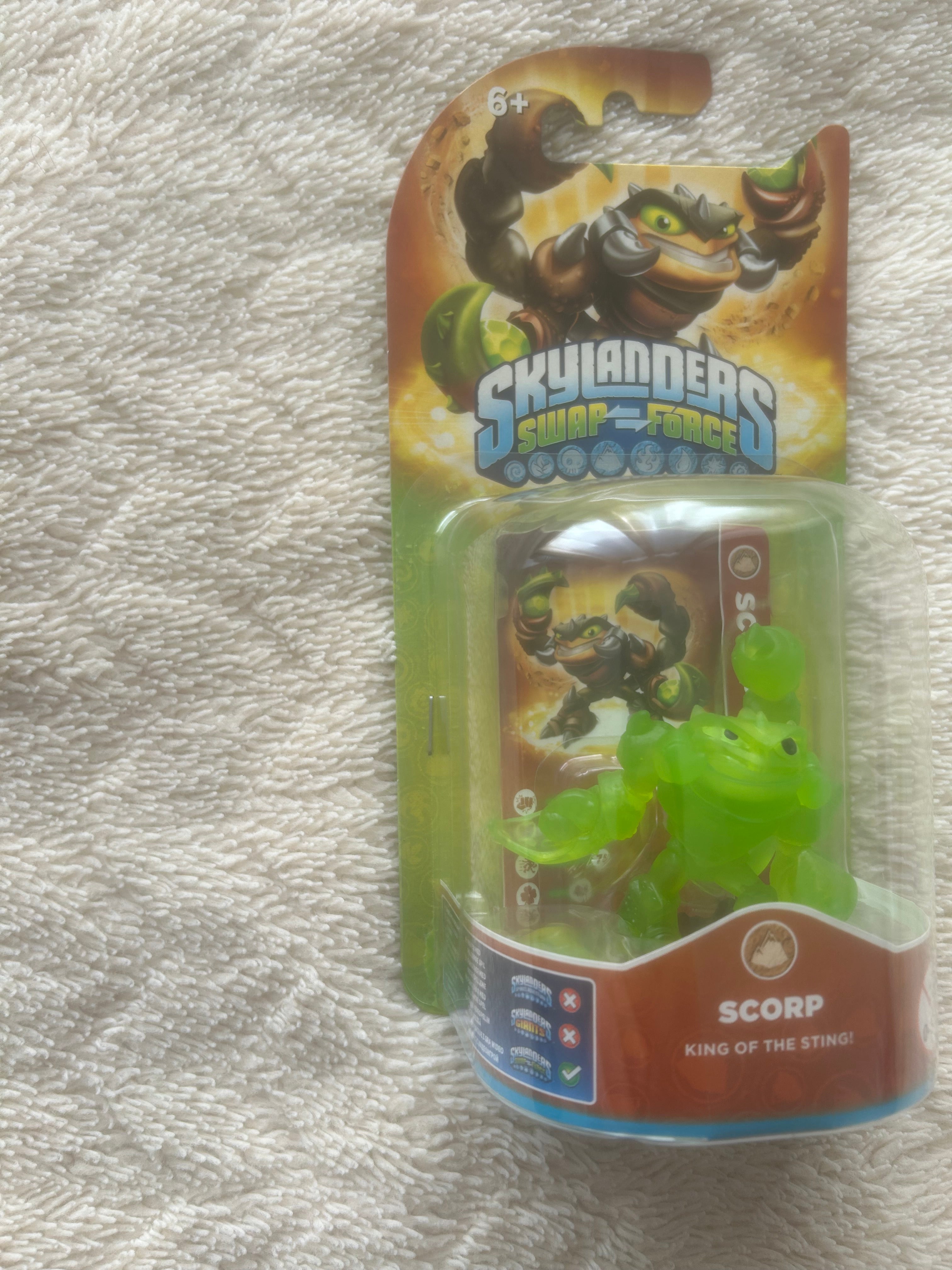 Skylanders Swap Force Rare Clear Green Translucent Scorp Chase Variant BNIB