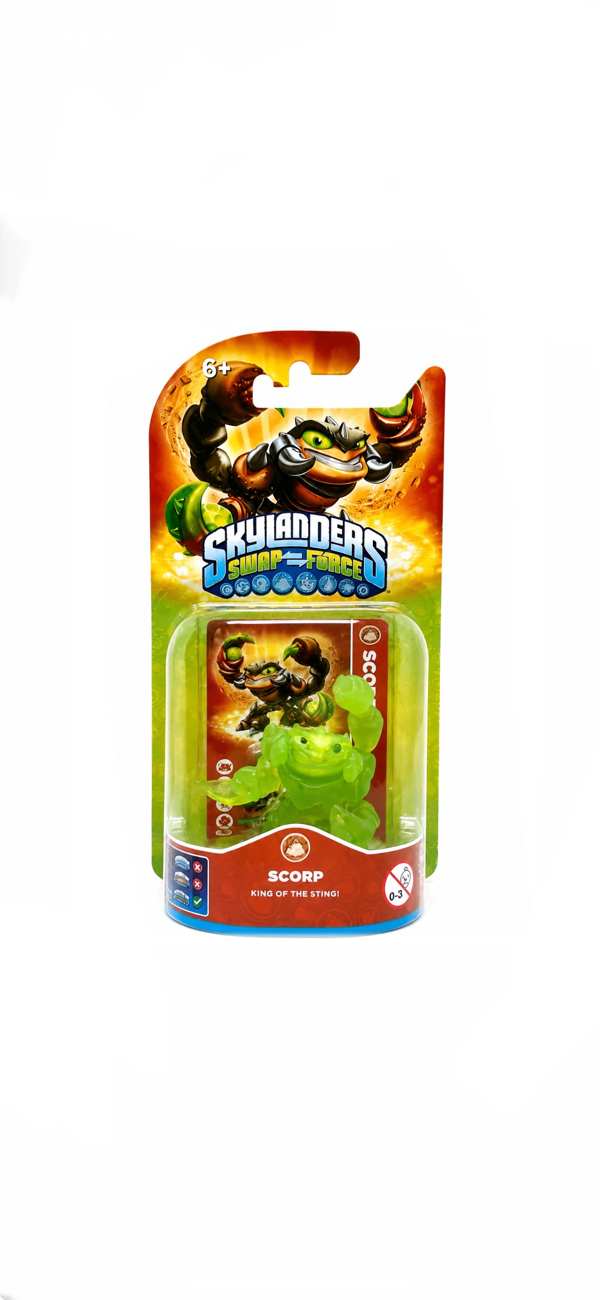 Skylanders Swap Force Rare Clear Green Translucent Scorp Chase Variant BNIB