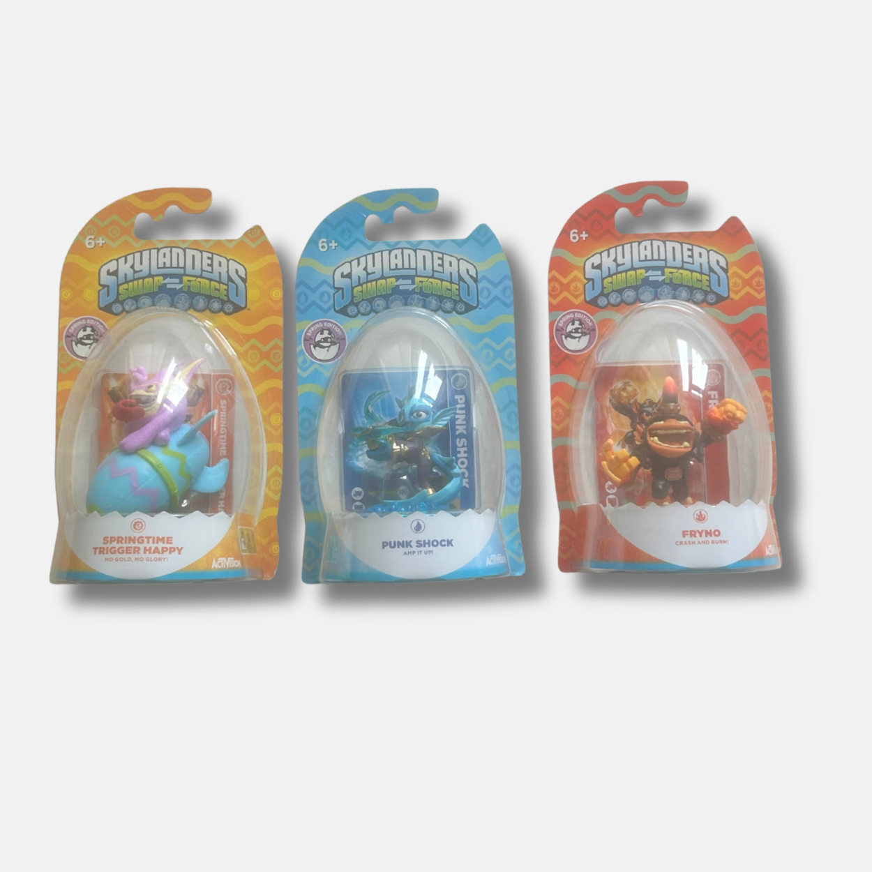 Skylanders Swap Force Spring Edition Bundle BNIB Springtime Trigger Happy Punk Shock Fryno New Boxed Trio