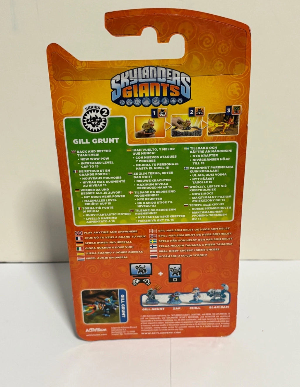 Skylanders Giants Metallic Green Gold Gill Grunt BNIB Rare Special Edition Figure