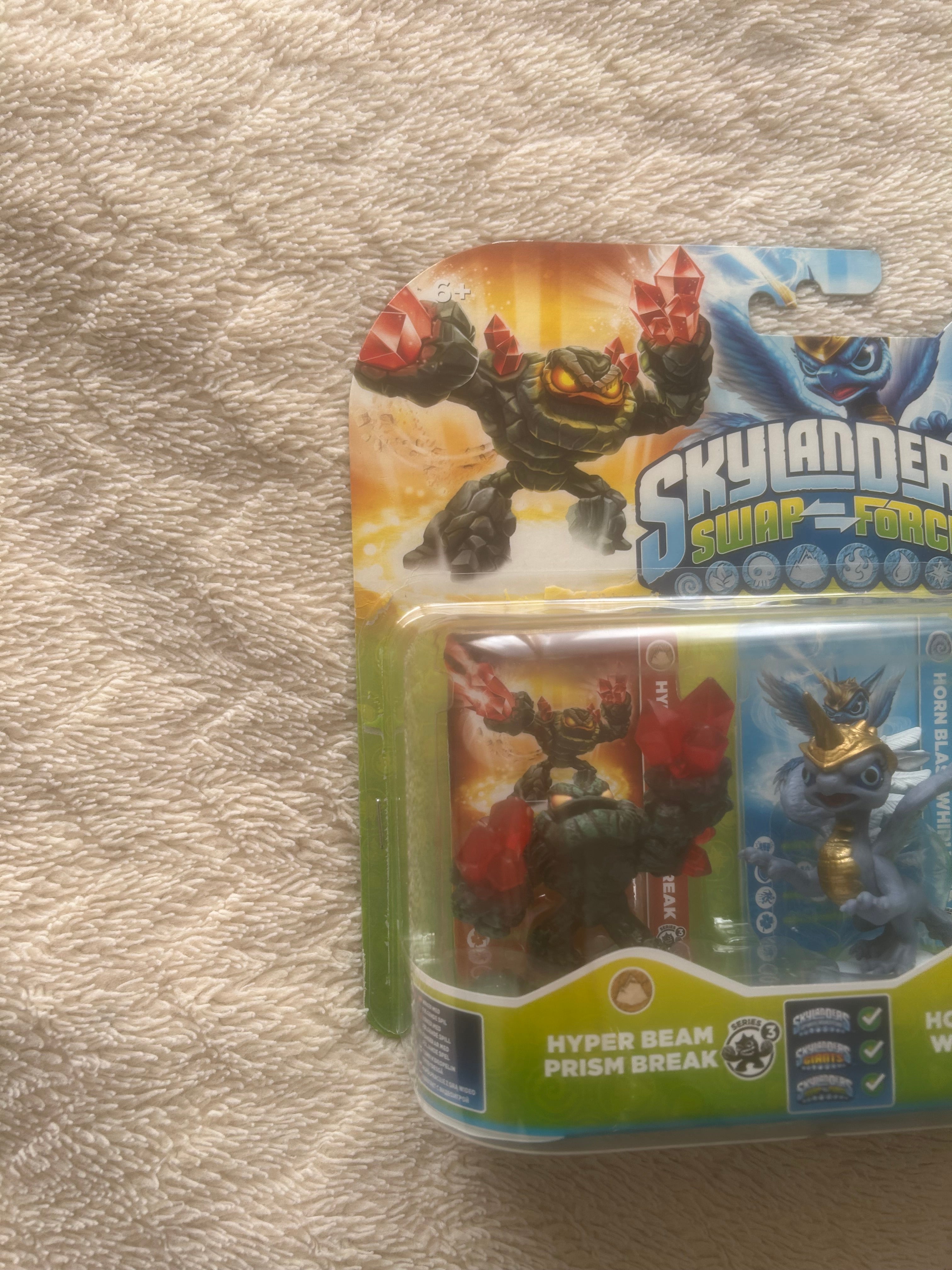 Skylanders Swap Force Rare Clear Green Translucent Rip tide Chase Variant 3 Pack BNIB