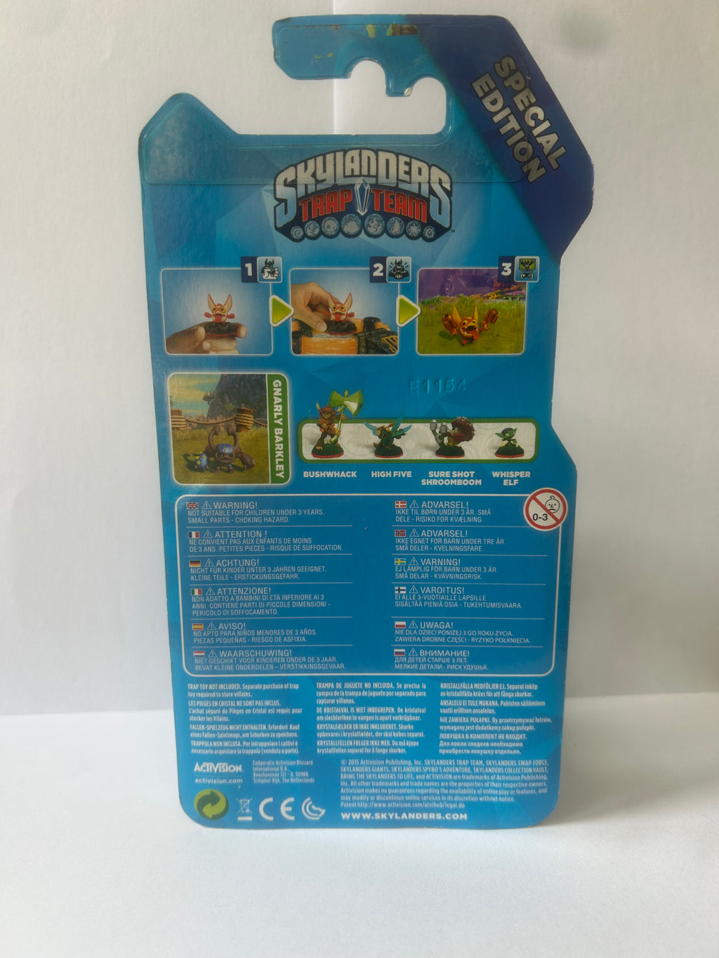 Skylanders Mini Gnarly Barkley Trap Team Figure New Boxed